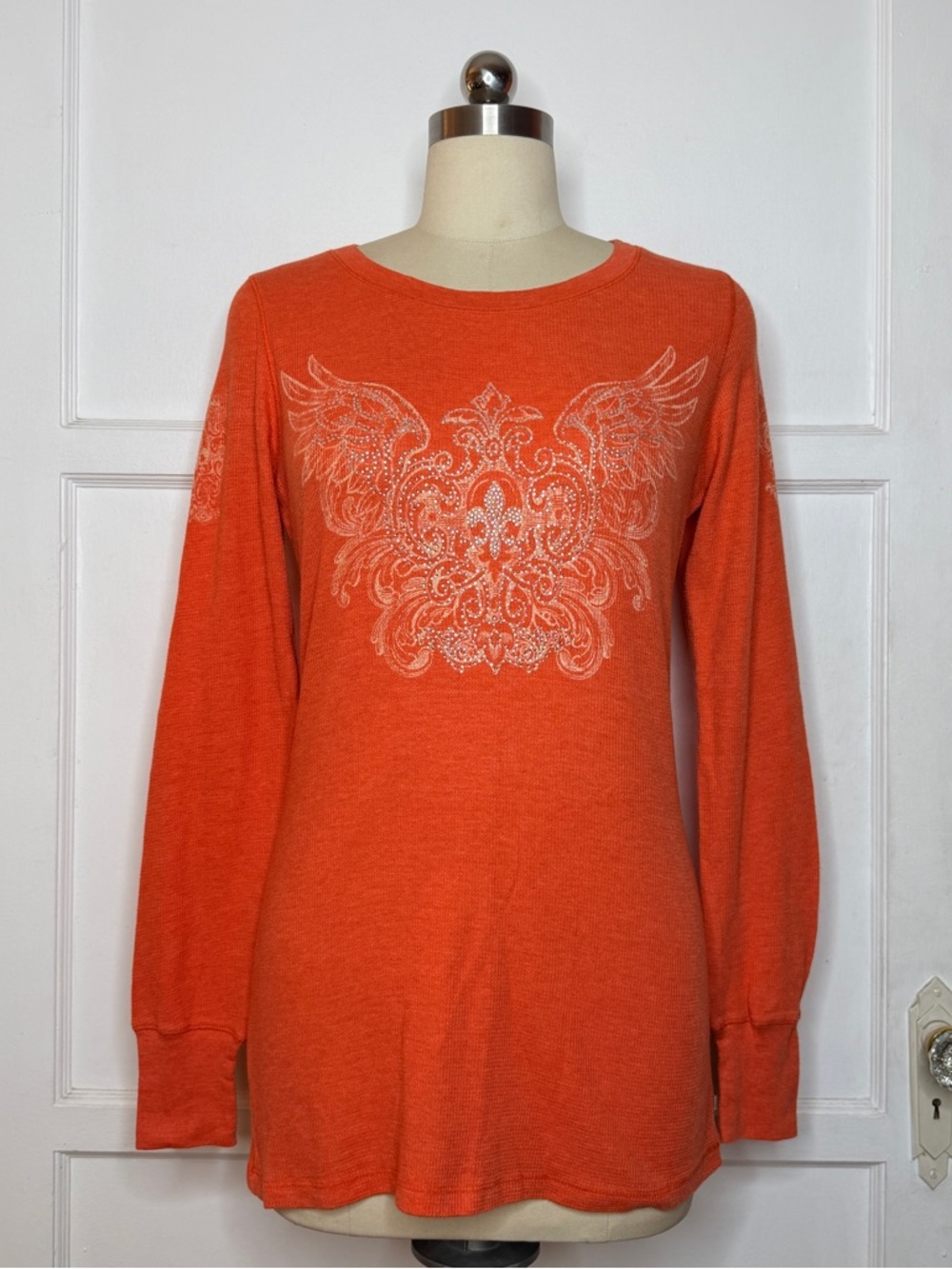 Orange grunge tee